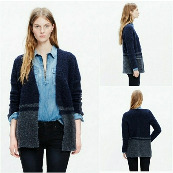 MADEWELL Boucle Cardigan Sweater, Size S - Picture 1 of 16